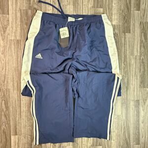 Vintage Adidas ClimaProof Wind Pants NWT Men’s XL Navy White Stripe